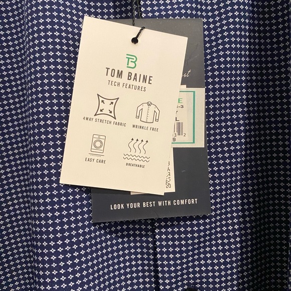 NWT - Tom Baine Men’s Performance Dress Shirt - XXL - Picture 7 of 10
